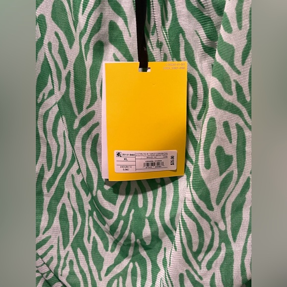 New DVF Diane von Furstenberg for Target Sea Twig Green White Mini Dress XL - Picture 3 of 4